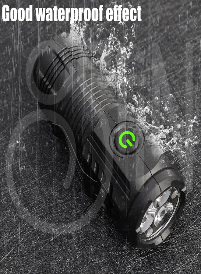 Ostin مصباح Ostin ثلاثي العيون الصغير فائق القوة، مصباح إبهام، مصباح متعدد الوظائف بمشبك (أسود، LED قابل لإعادة الشحن، 300 لومن، مقاوم للماء) - Image 3